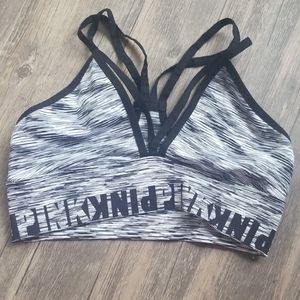 VS pink strappy bralette